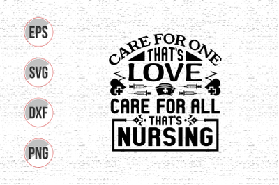 Nurse typographic lettering quotes design vector.