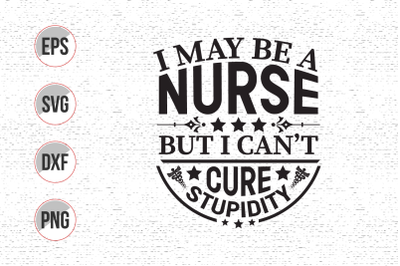 Nurse typographic lettering quotes design vector.