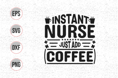 Nurse typographic lettering quotes design vector.