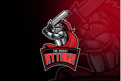 Knight Attack Esport Logo Template