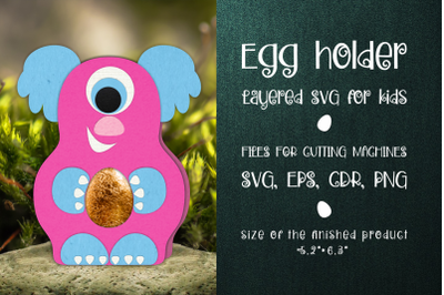 One Eyed Monster Chocolate Egg Holder Template