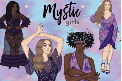 Mystic Girls Clipart