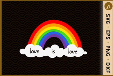 Love Is Love Rainbow LGBT