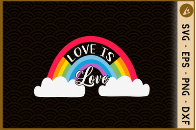 Rainbow LGBT Love Is Love