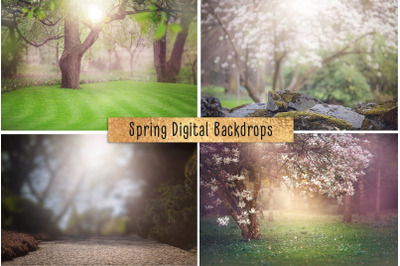 Spring Digital Backdrop