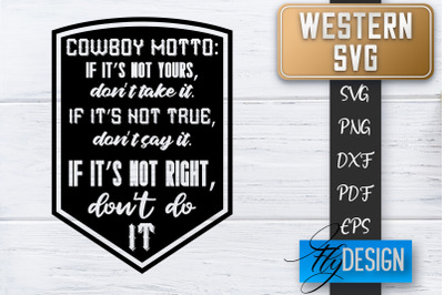 Western SVG | Cowboy Quotes SVG | Cowgirl SVG | Rodeo