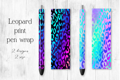 Leopard print pen wraps Epoxy sublimation waterslide bundle