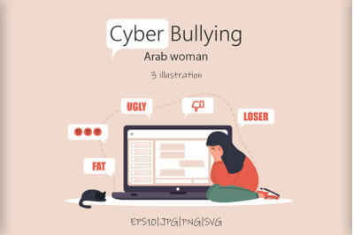 Cyber Bullying arab woman