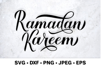 Ramadan Kareem. Islamic Holiday. Ramadan Typography SVG