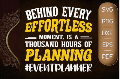 A Thousand Hours Planning Event Planner