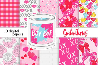 Galentine&#039;s Day Pattern