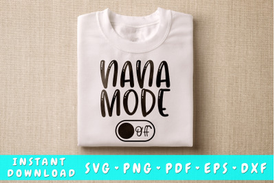 Nana Mode Off SVG