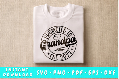 Promoted To Grandpa SVG