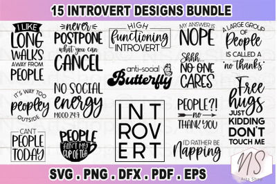 Antisocial SVG Bundle, Intervert SVG bundle, sarcastic quote svg, Anti
