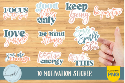 10 Motivation Stickers, patches, Love collection, Stickers, badges, pr
