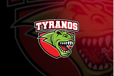 Tyrannosaurus Rex Esport Logo Template