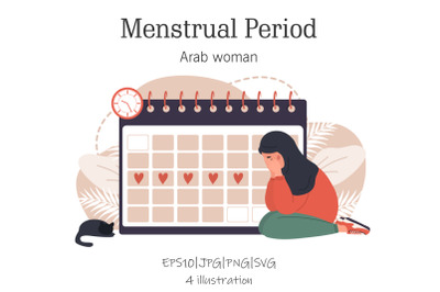 Menstrual Period arab woman