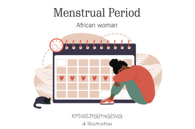 Menstrual Period african woman