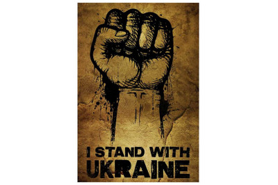 Hand I Stand With Ukraine Sublimation