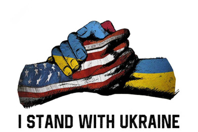 I Stand With Ukraine American Sublimation