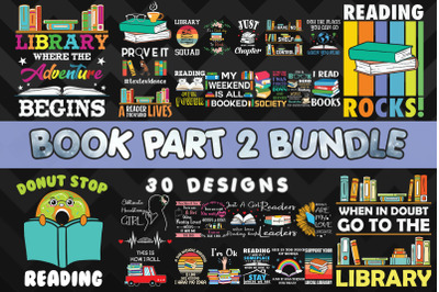 Book part 2 Bundle SVG 30 designs