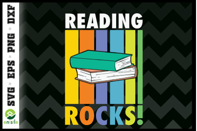 READING ROCKS Funny Book Reader