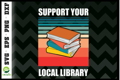 Retro Books Support Your Local Library