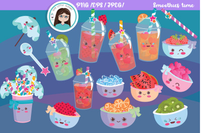 Smoothies time clipart