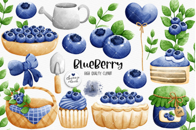 Blueberry clipart, huckleberry clipart, berry clipart, fruits clipart