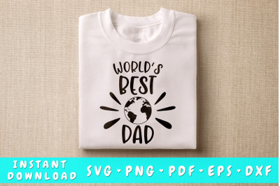 World&#039;s Best Dad SVG