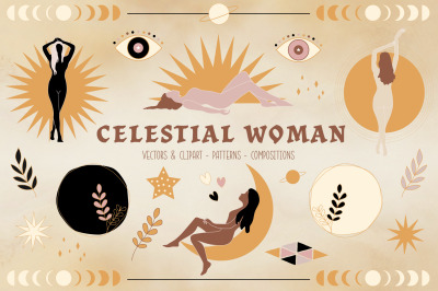Celestial Woman Graphics &amp; Patterns