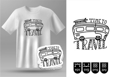 time to travel quotes in Silhouette for t-shirt Svg cut file