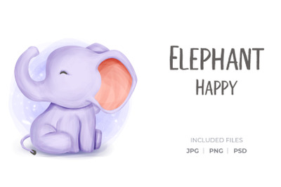 Elephant Happy