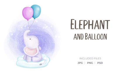 Elephant And Balloon