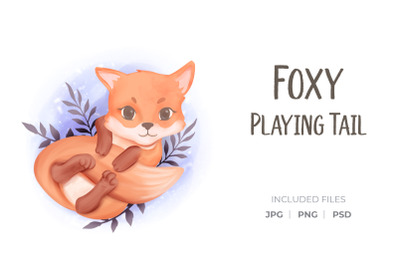 Foxy Playing Tail