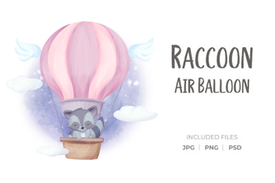 Raccoon Air Balloon