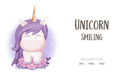 Unicorn Smiling