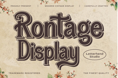 Rontage Display - Vintage Display