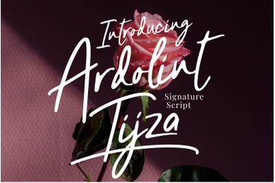 Ardolint Tijza - A Signature Script Font