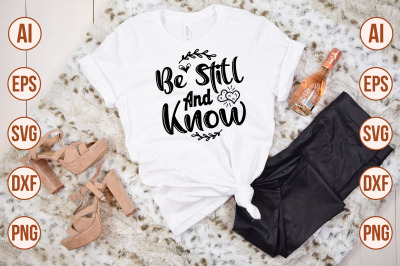 Be Still and Know svg