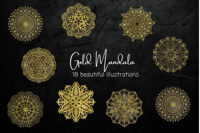 Gold Mandala Illustrations
