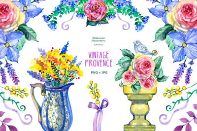 Watercolor Provence png clipart