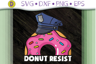 Police Officer Donut Resist Design