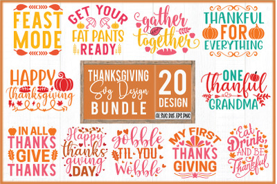 Thanksgiving SVG Design Bundle