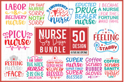 Nurse SVG Design Bundle