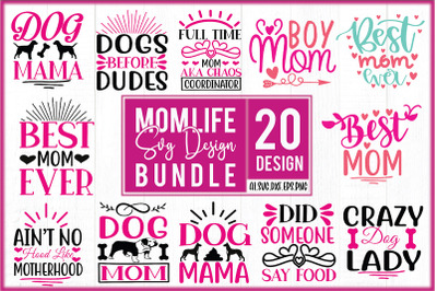 Mom Life SVG Design Bundle