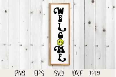 Welcome tennis porch sign svg, sports cut file