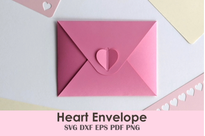 Heart Envelope Template