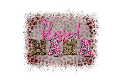 Leopard Blessed Mama Sublimation