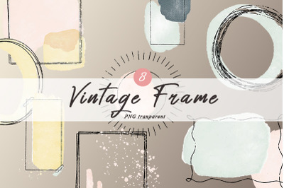 8 Vintage Frame (PNG Transparent)